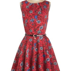 Modcloth Luck be a Lady Dress Blossom Floral 16